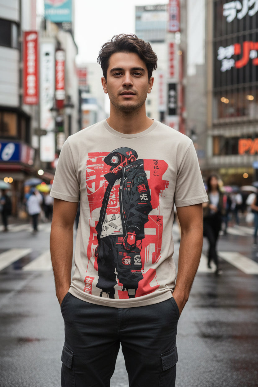 T-shirt Japonais Urbain Stylé chic