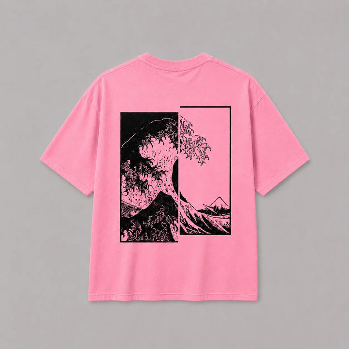 T-shirt Japonais Vague Stylé