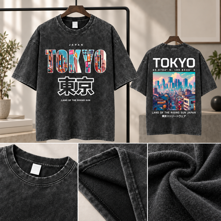 T-shirt Japonais Vintage Tokyo stylé