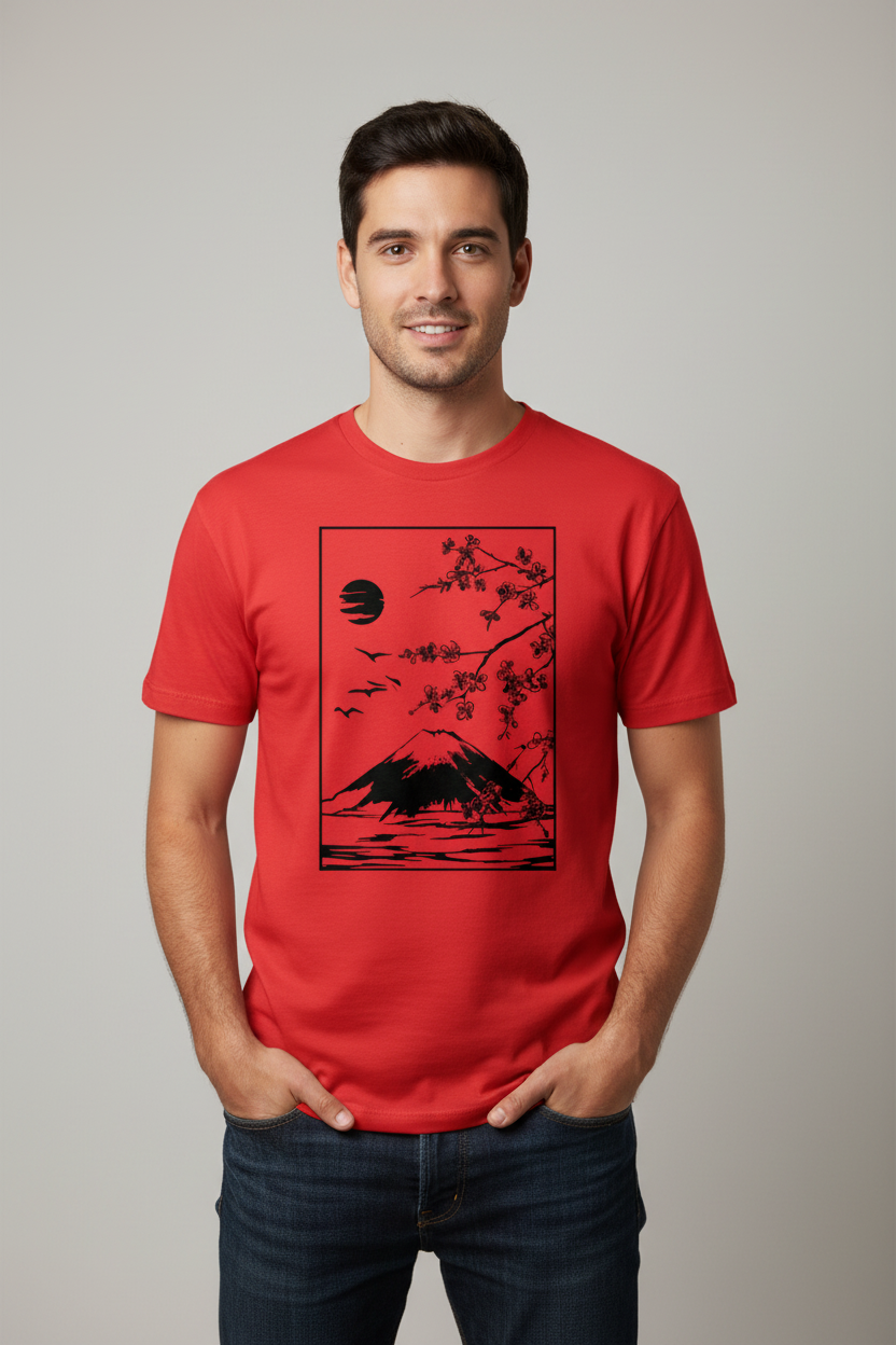 T-shirt Japonais Épuré élégant