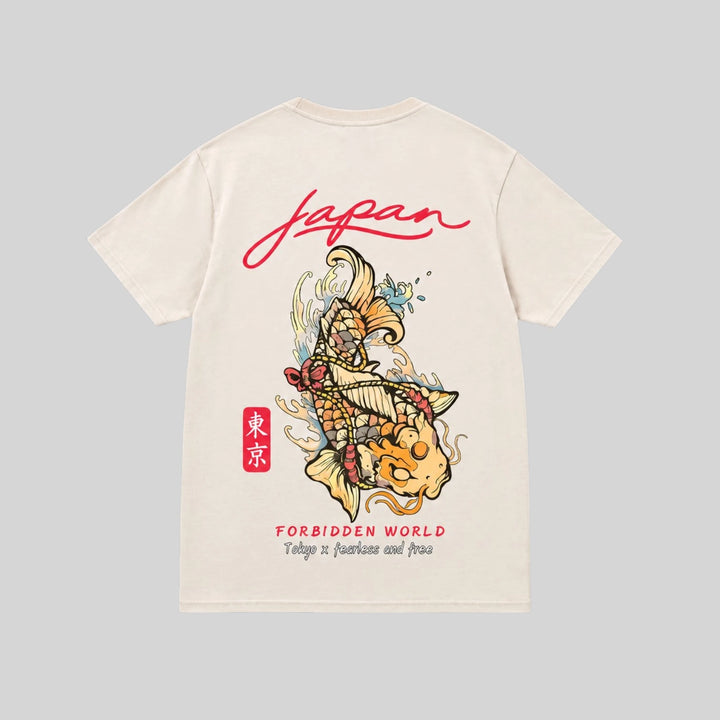 T-shirt Koï Japonais femme