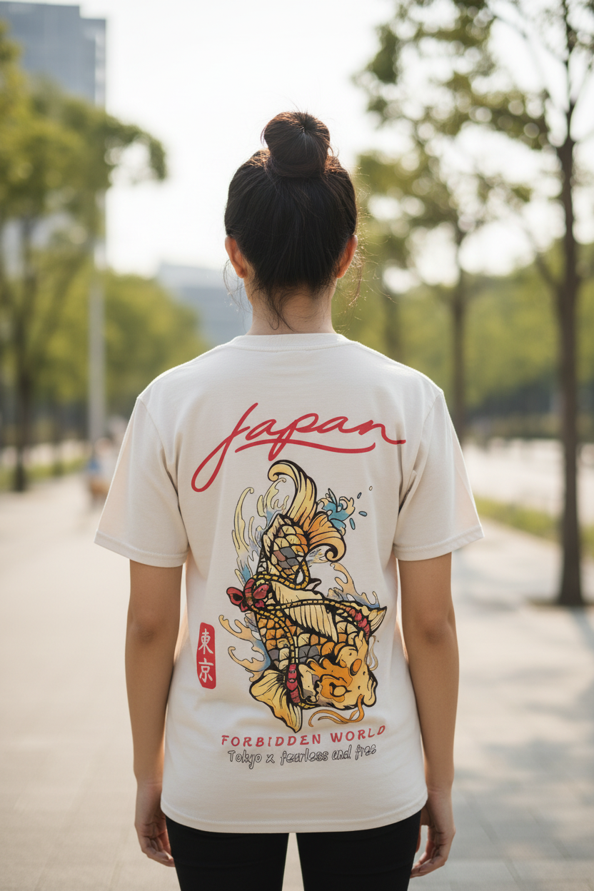 T-shirt Koï Japonais graphique