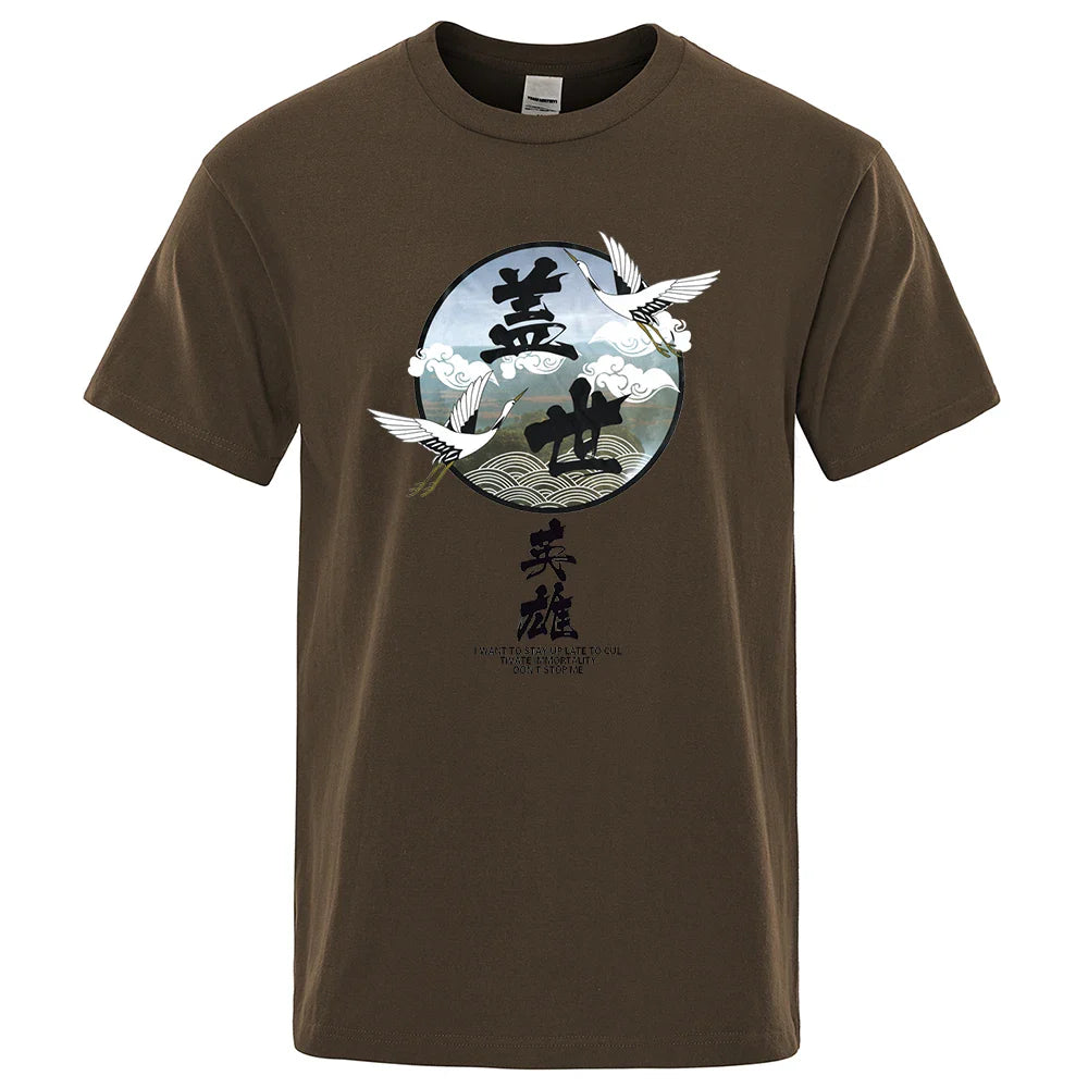 T-shirt Motif Japonais Homme audacieux