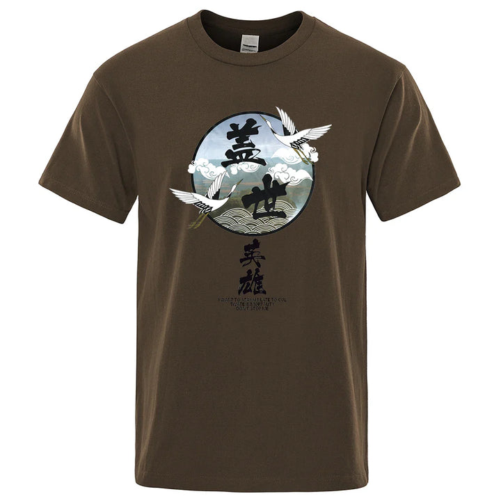 T-shirt Motif Japonais Homme audacieux