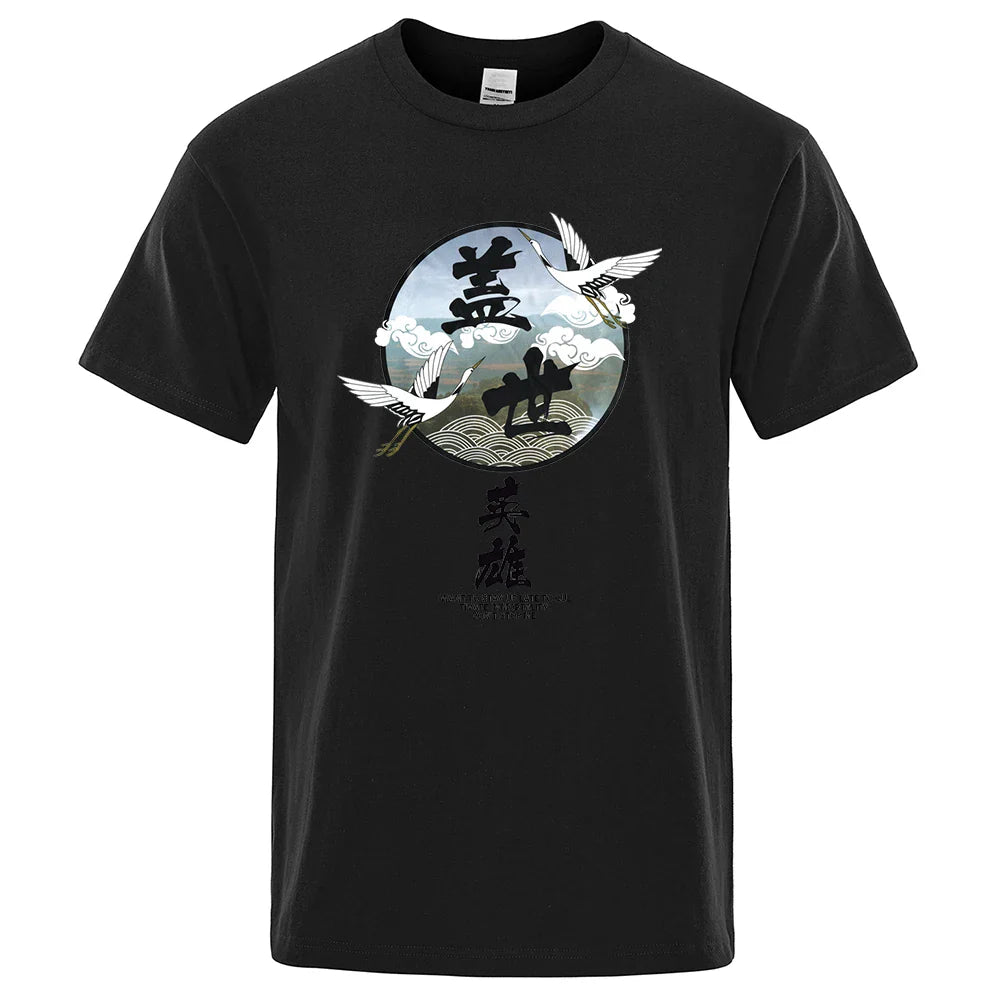 T-shirt Motif Japonais Homme créatif