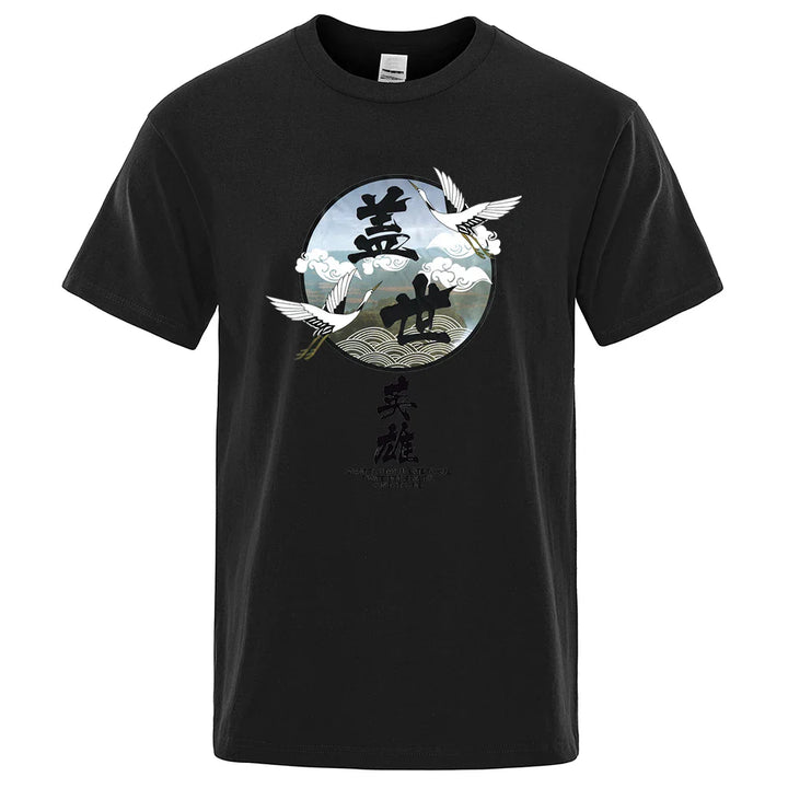 T-shirt Motif Japonais Homme créatif