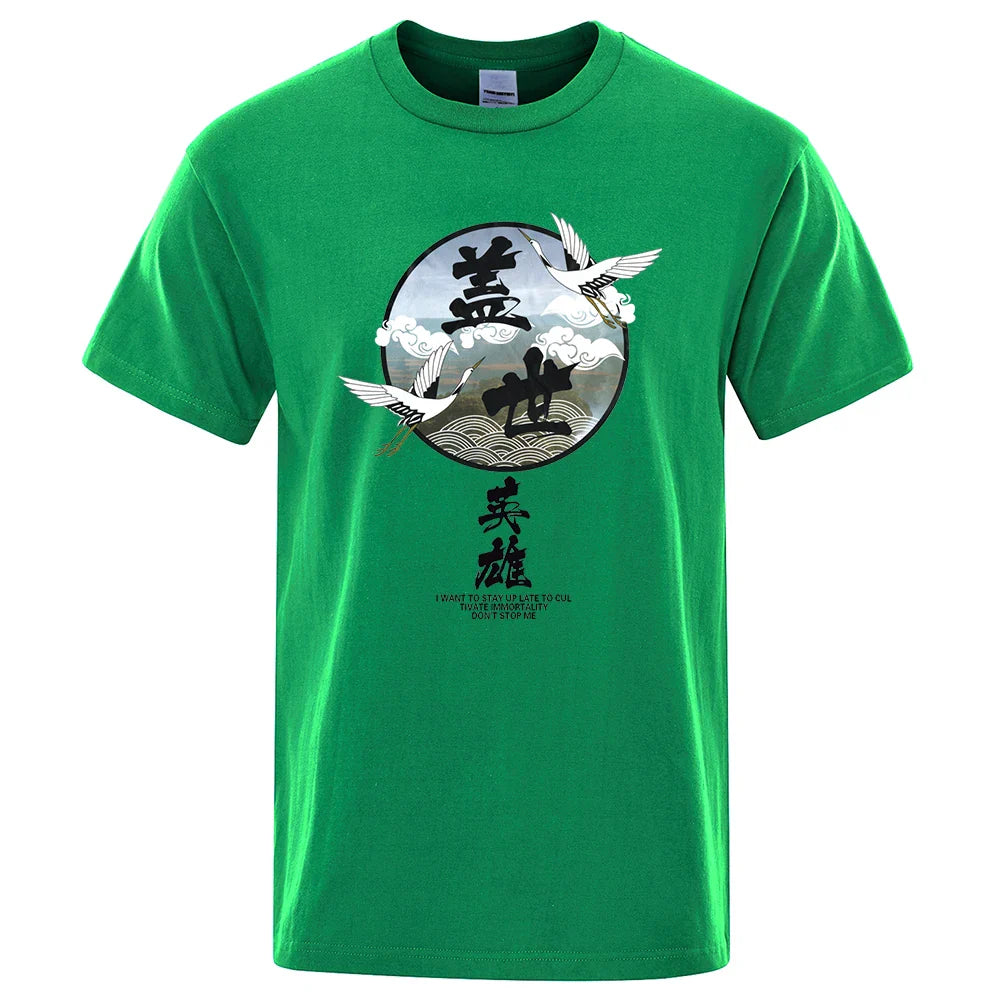 T-shirt Motif Japonais Homme moderne