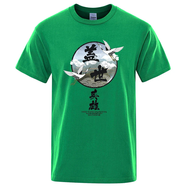 T-shirt Motif Japonais Homme moderne