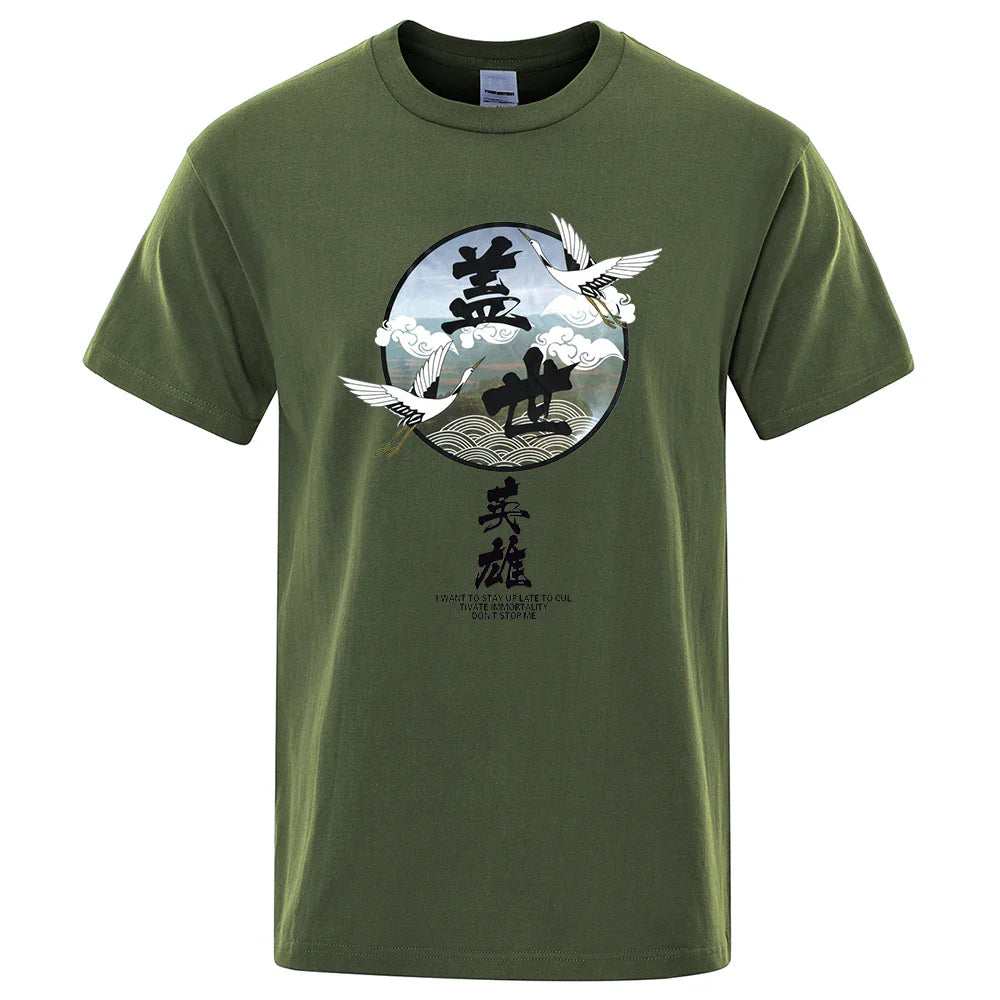 T-shirt Motif Japonais Homme raffiné