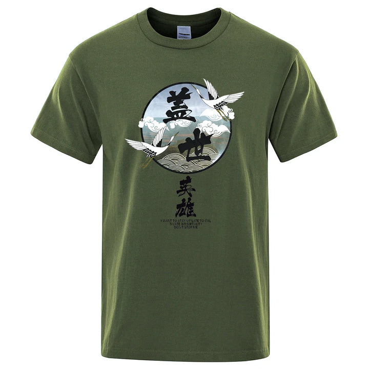 T-shirt Motif Japonais Homme raffiné