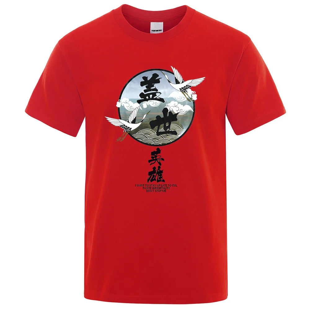 T-shirt Motif Japonais Homme urbain