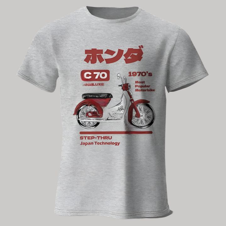 T-shirt Moto Rétro Japonais rétro
