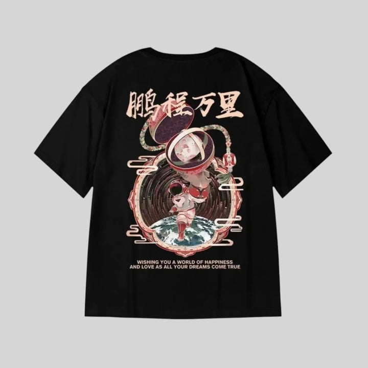 T-shirt Oversize Homme Japonais fluide