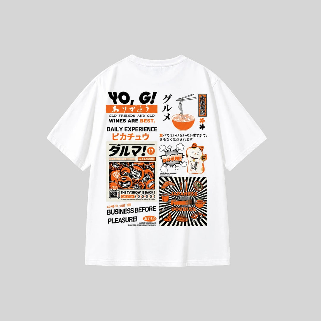 T-shirt Oversize Japonais de qualité
