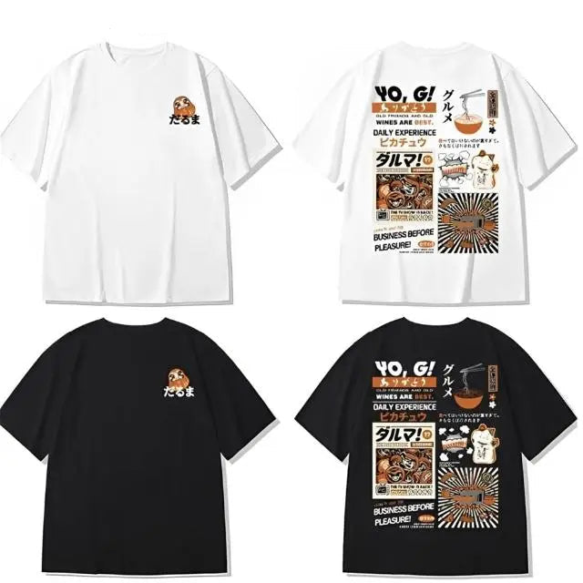 T-shirt Oversize Japonais fashion