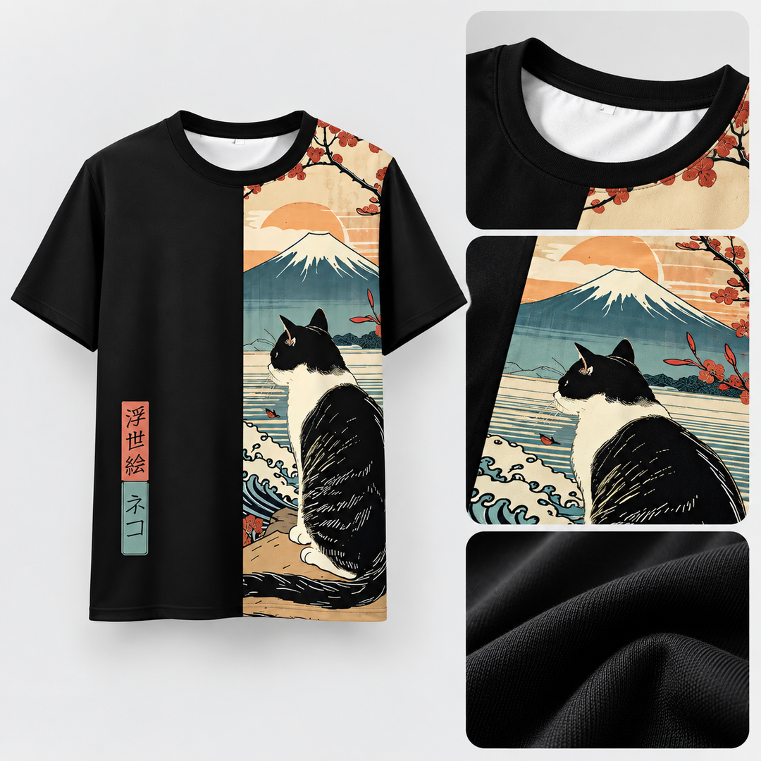 T-shirt Paysage Japonais coton