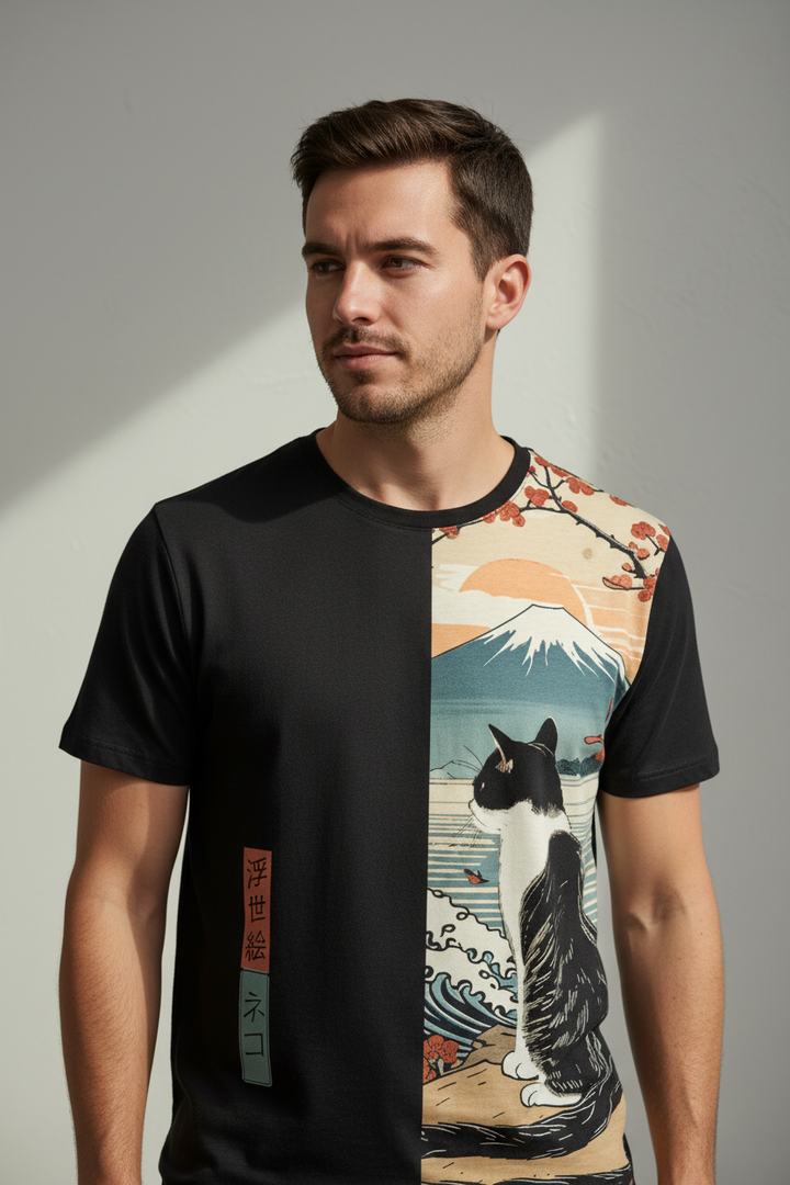T-shirt Paysage Japonais stylé