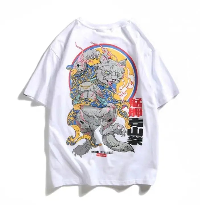 T-shirt Streetwear Japonais décontracté