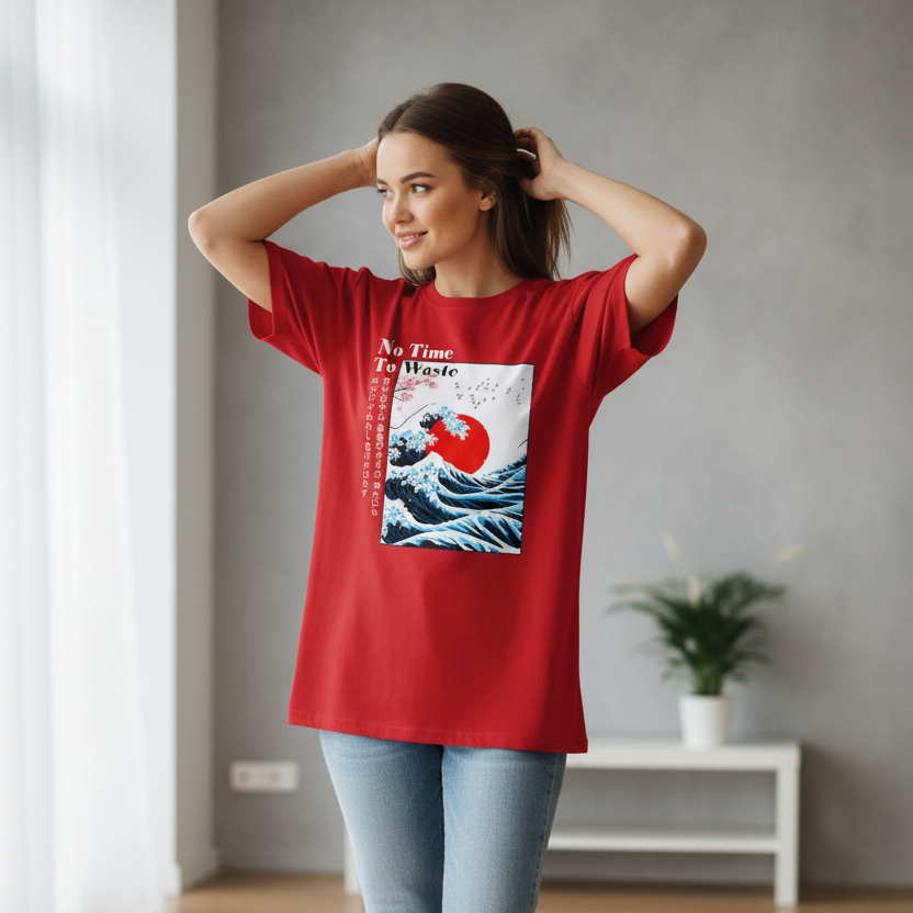 T-shirt Style Japonais Femme