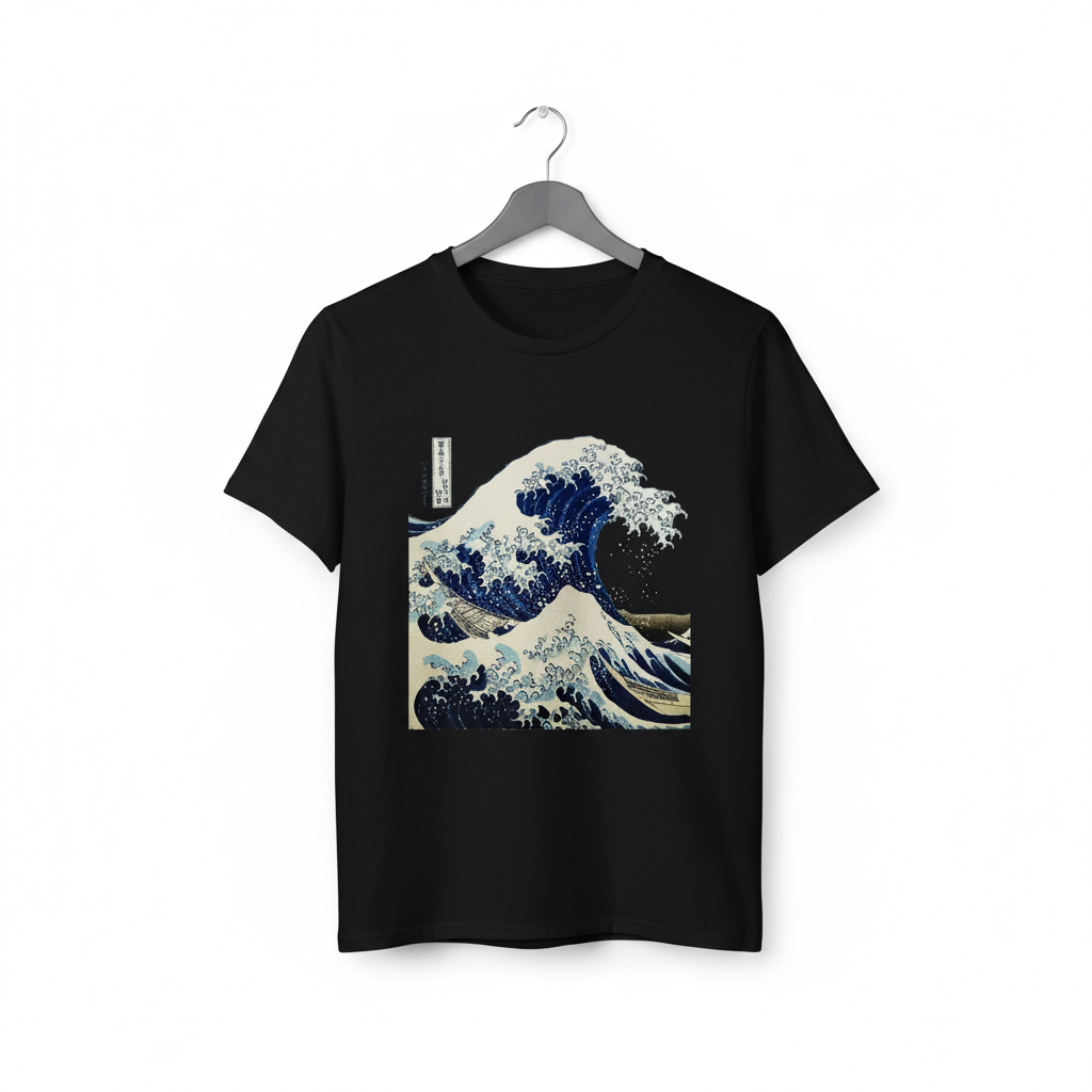 T-shirt Vague de Kanagawa élégant