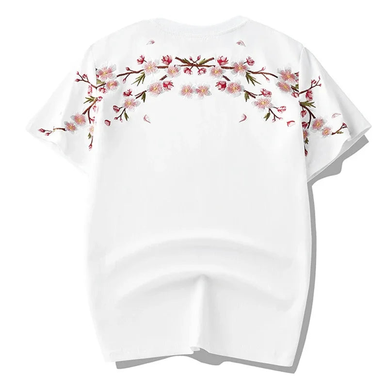 T-shirt japonais brodé