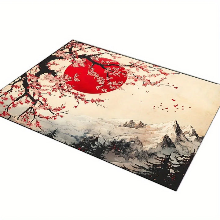 Tapis Japonais Motif Sakura Design