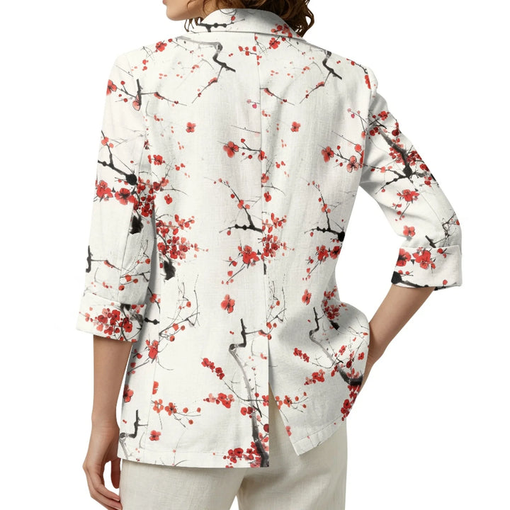 Veste Japonaise Femme Fleurs de Cerisier élégante