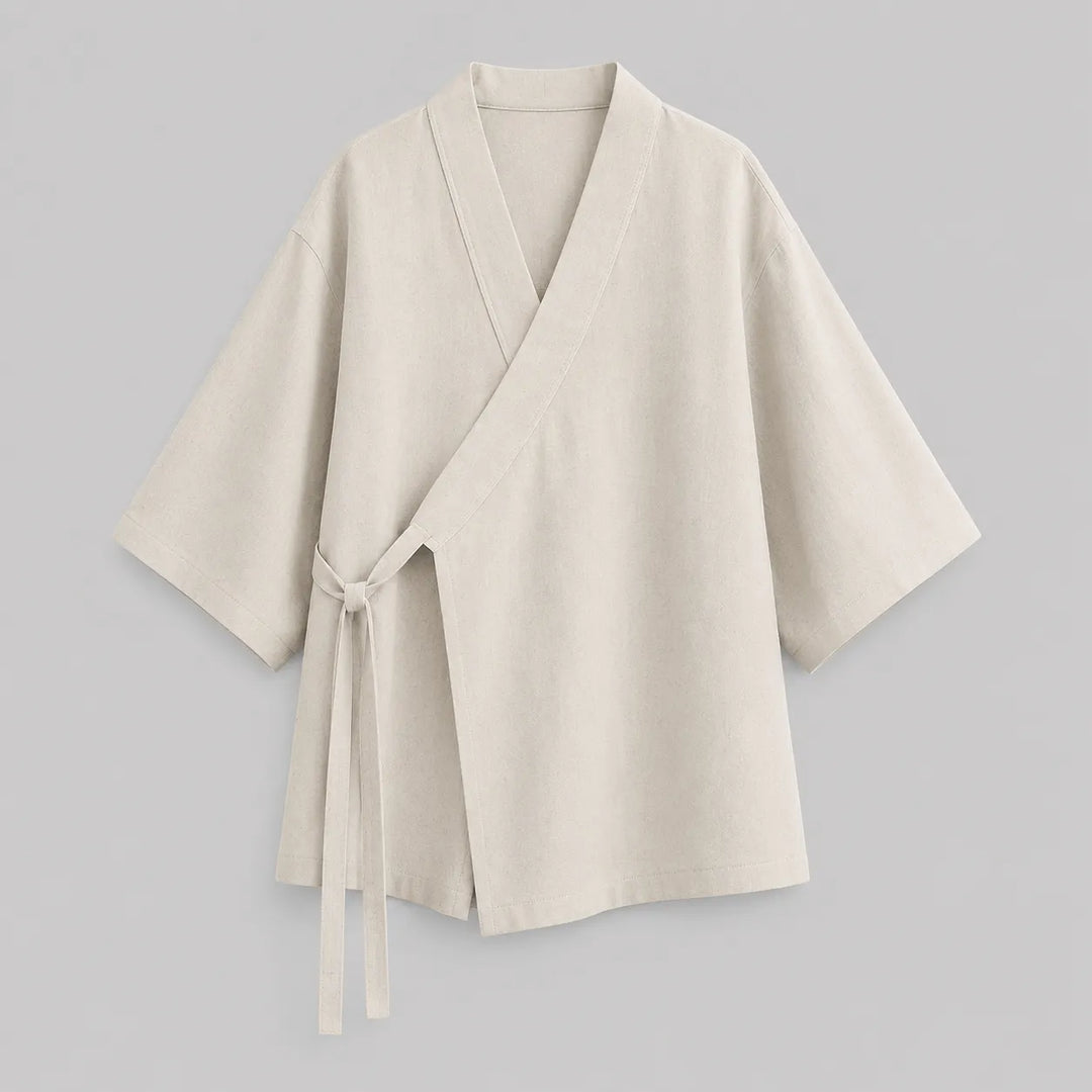 Veste Kimono Femme Ample à Manche Trois Quart Originale