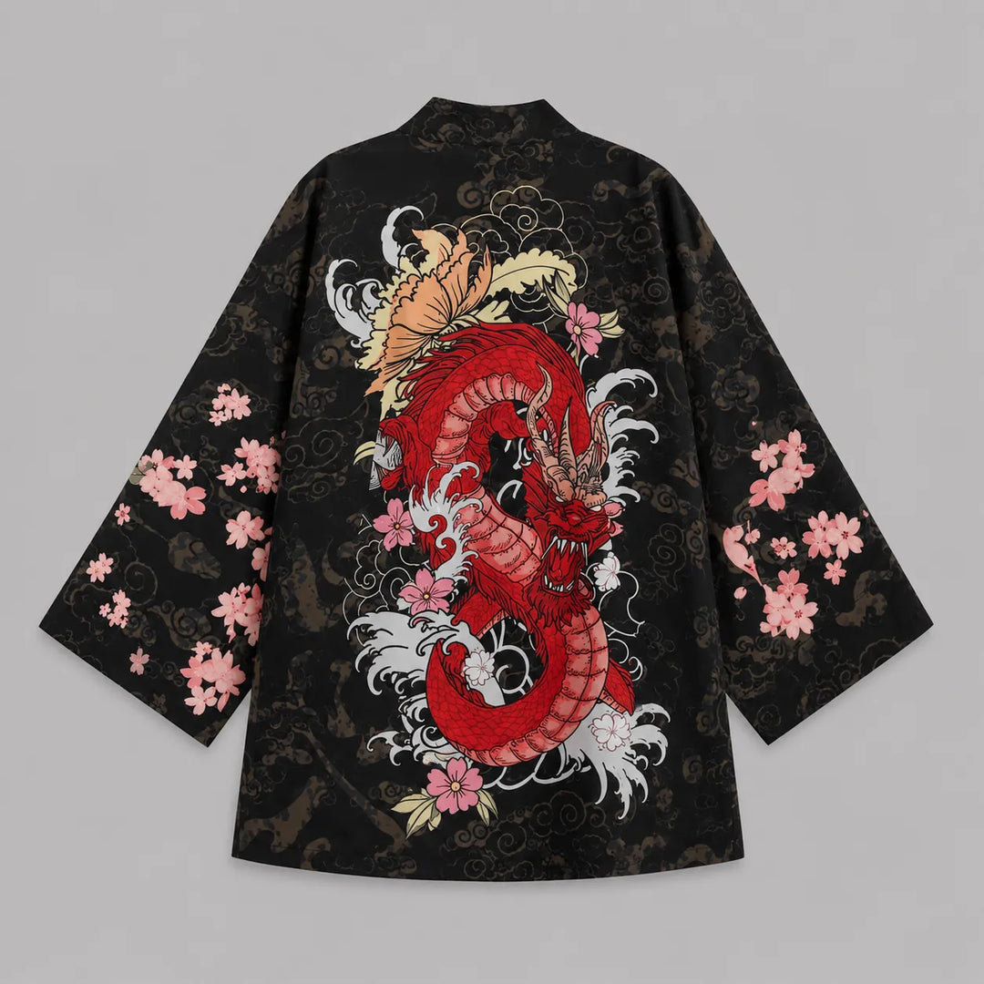 Veste Kimono Femme Dragon Originale