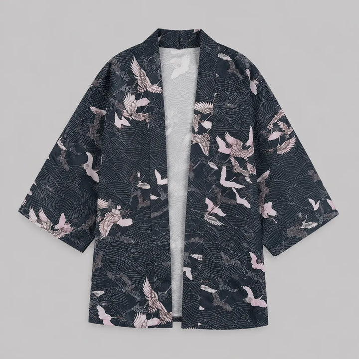 Veste Kimono Femme Grues Japonais Confortable