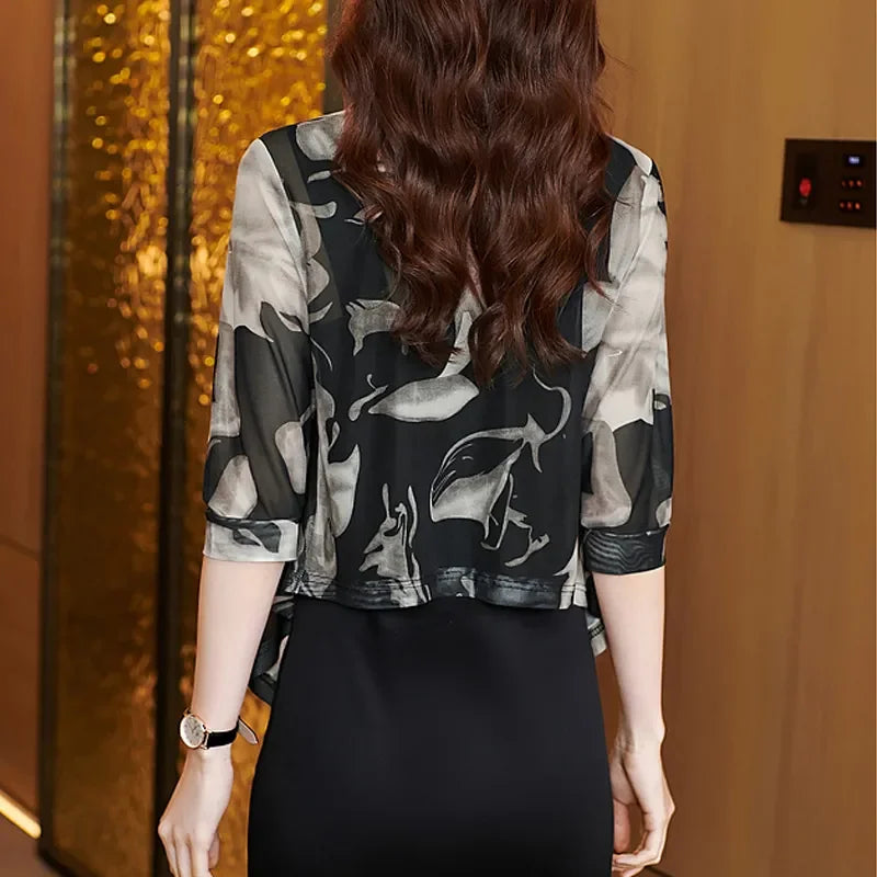 Veste Kimono Femme Légère d’Eté Dos