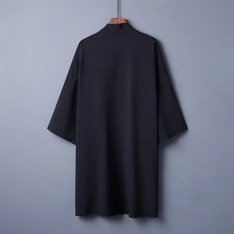 Veste Kimono Femme Longue Epurée Dos