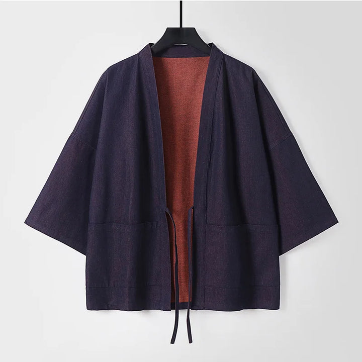 Veste Kimono Homme Décontracté en Jean Tendance