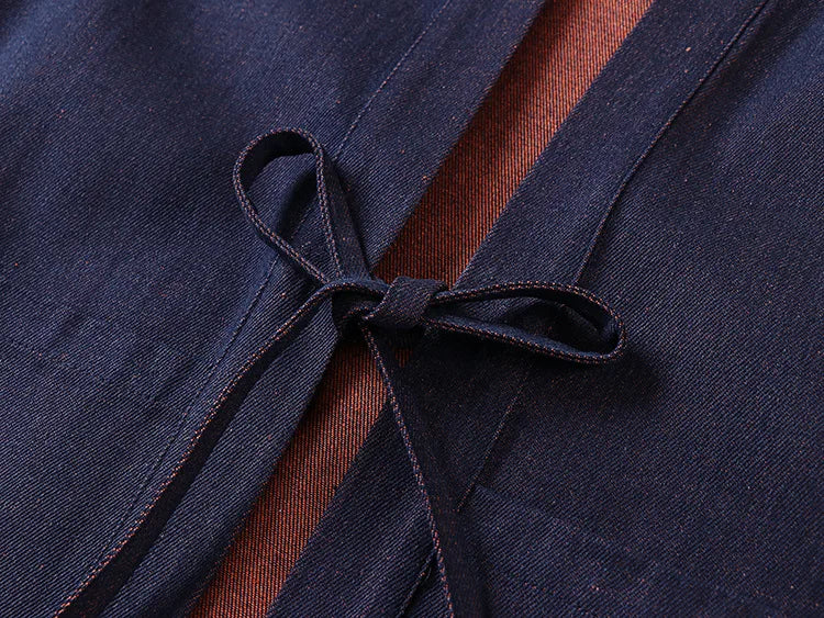 Veste Kimono Homme Décontracté en Jean Traditionnel