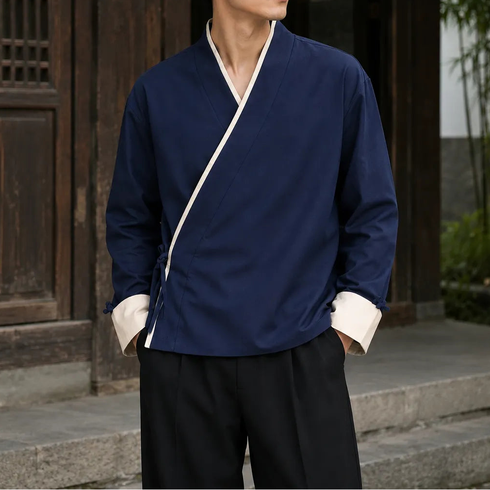 Veste Kimono Homme Japonais Classique Elégante
