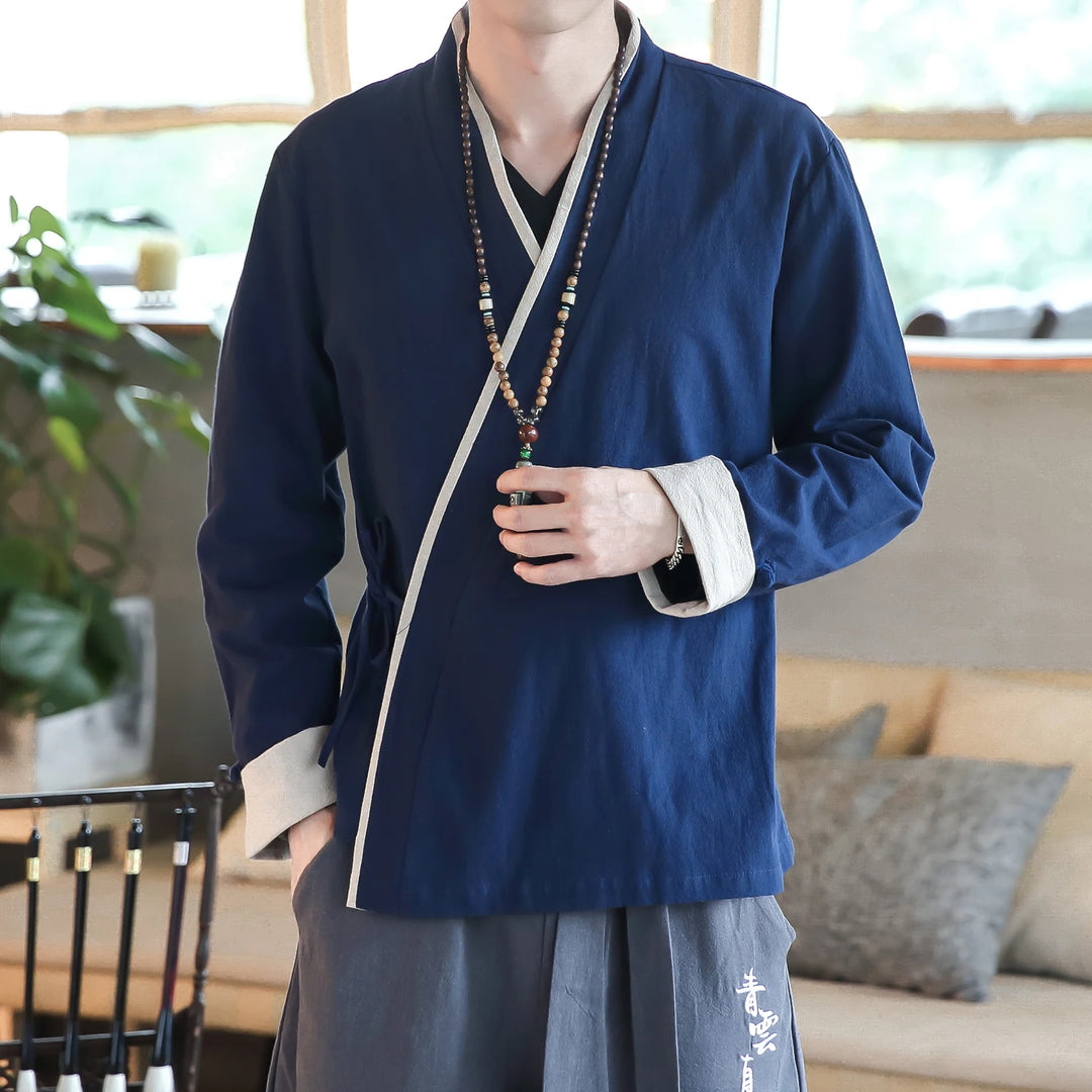 Veste Kimono Homme Japonais Classique Elégante Originale
