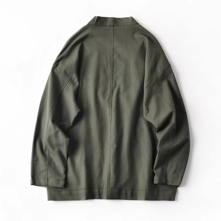 Veste Kimono Japonais à Broderie Epurée Dos