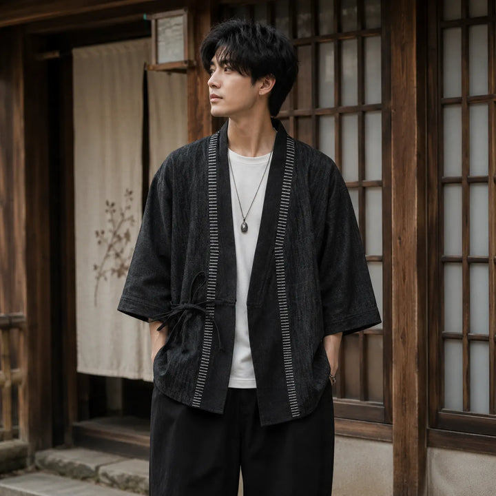 Veste Kimono Japonais en Denim