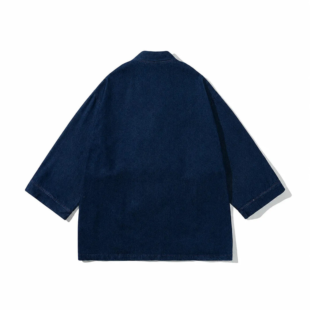 Veste Kimono Japonais en Denim Dos
