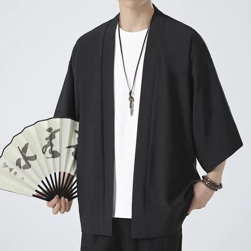 Veste Kimono Noir chic