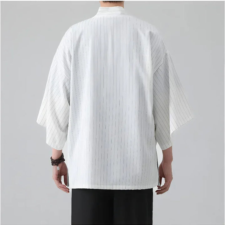 Veste Kimono Rayée Dos