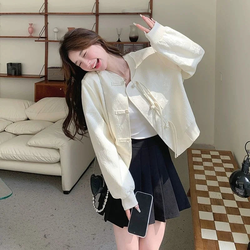 Veste Kimono Style Rétro pour Femme