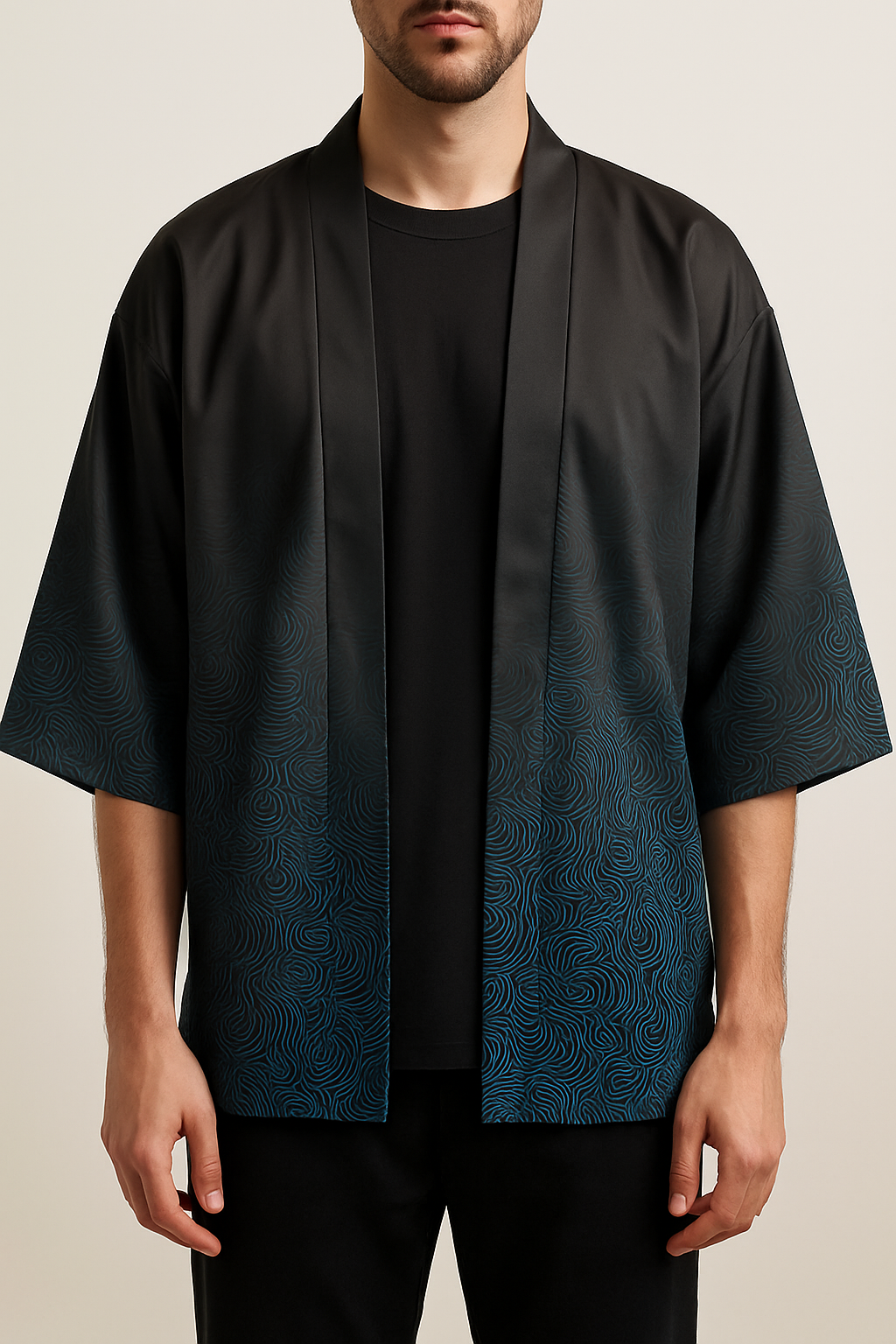 Veste Kimono Vague Dégradée