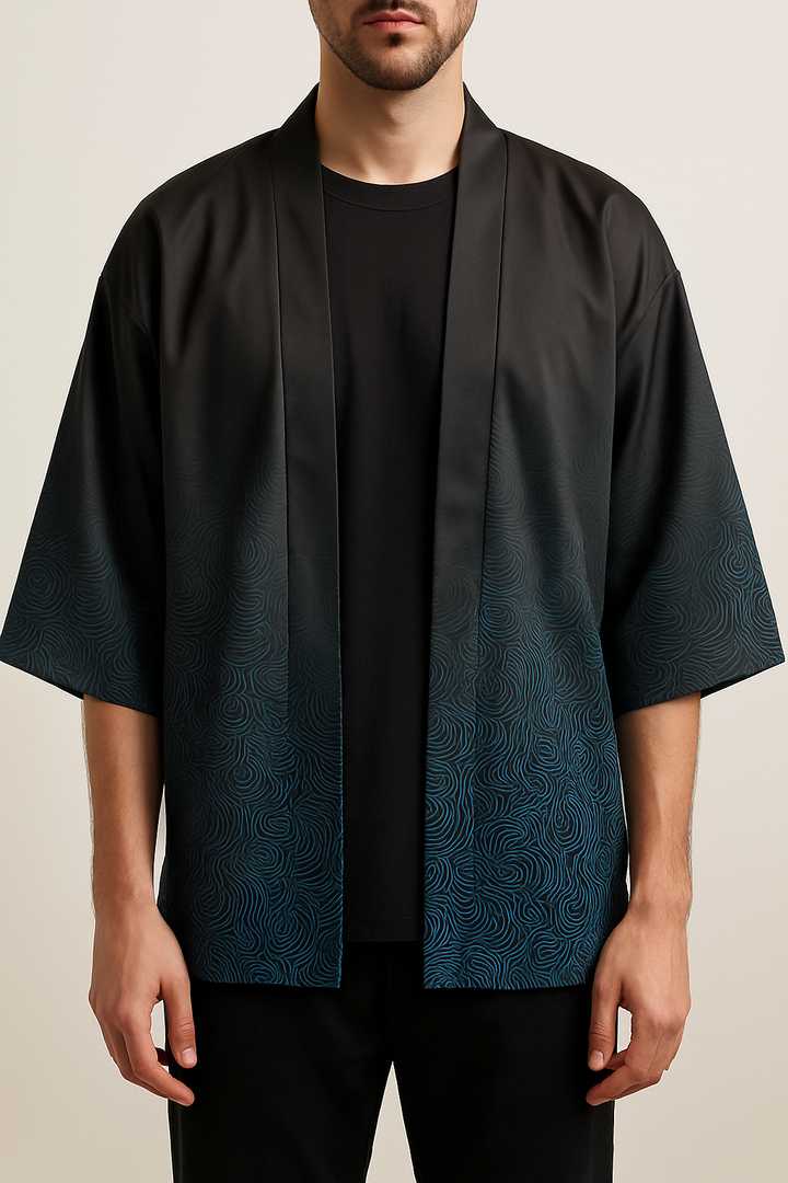 Veste Kimono Vague Dégradée