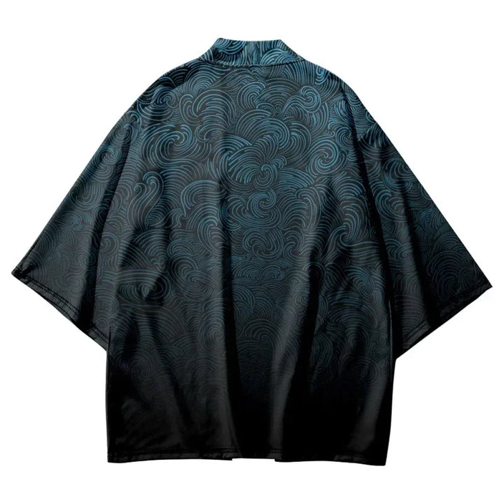Veste Kimono Vague Dégradée Léger