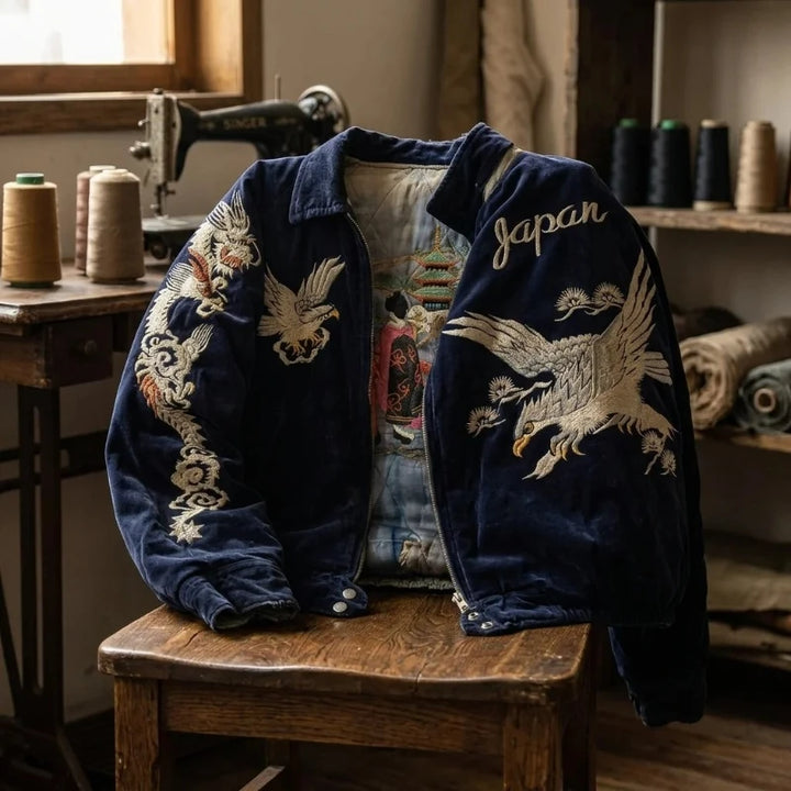 Veste Sukajan Aigle Japonais Brodé