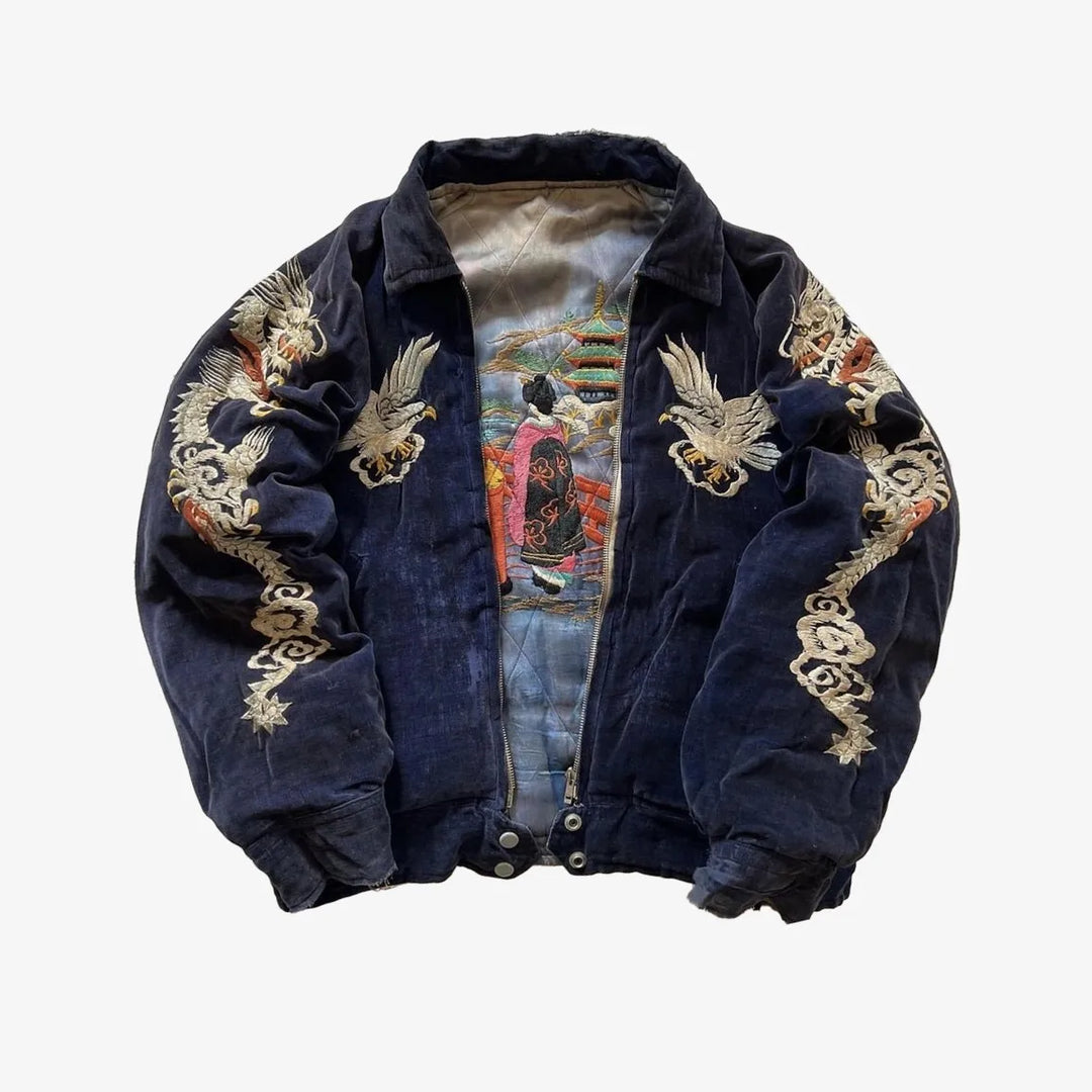 Veste Sukajan Aigle Japonais Chic