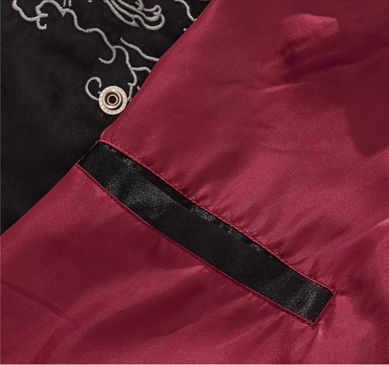 Veste bomber sukajan brodé noir Durable