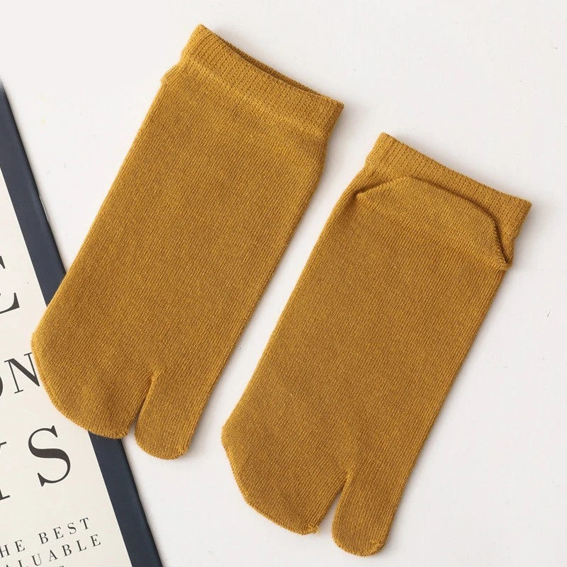 Chaussettes Japonaises Tabi Jaune