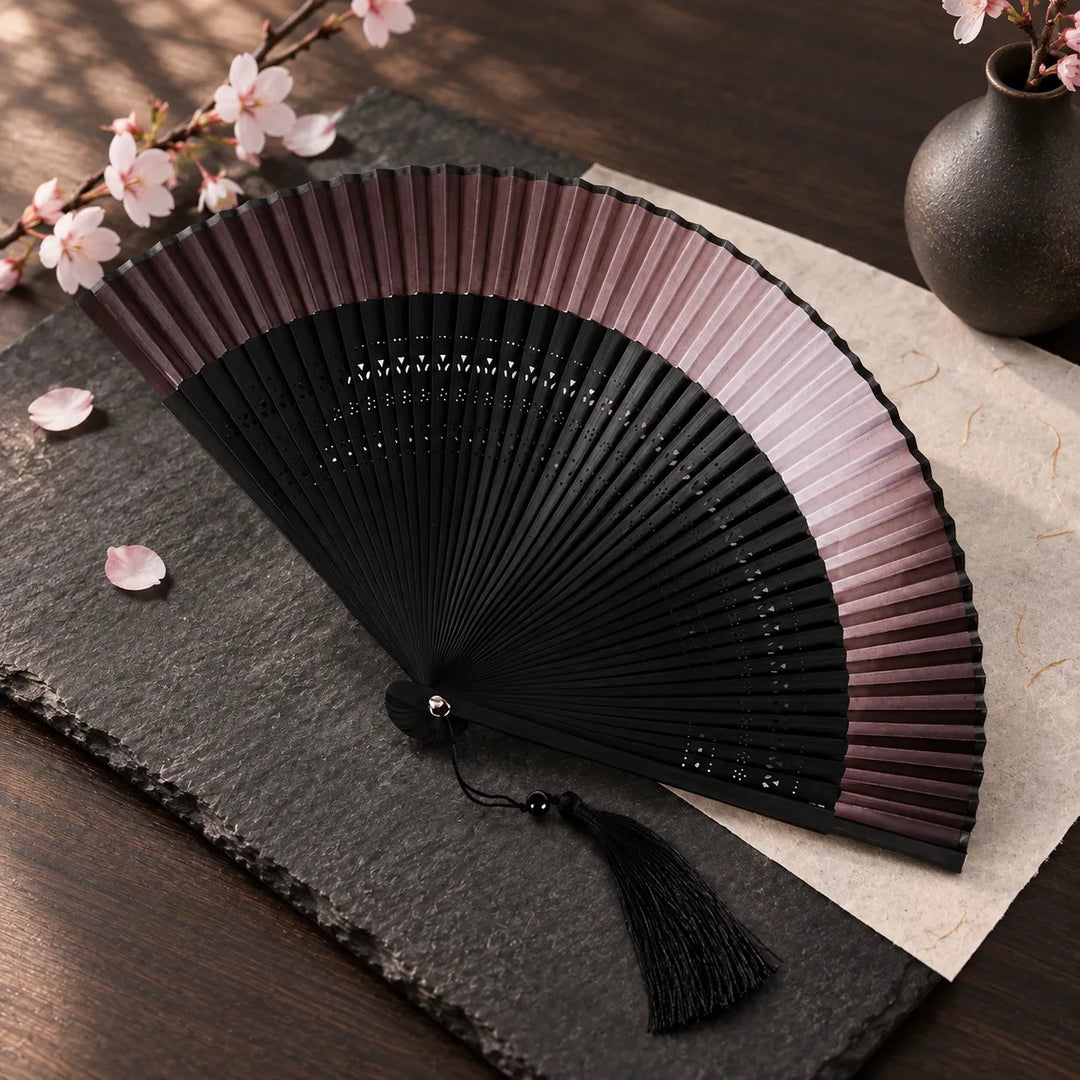 Éventail Japonais Bicolore Classe